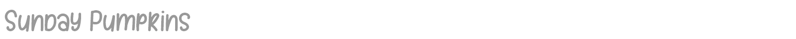 Sunday Pumpkins font preview
